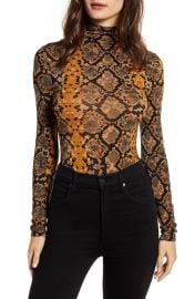 Leith Lightweight Long Sleeve Funnel Neck Top  Regular  amp  Plus Size    Nordstrom at Nordstrom